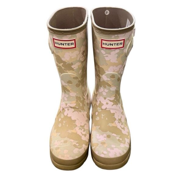 Hunter Women’s Short Flecktarn Camo Rain Boots. Size 6. - Picture 1 of 14